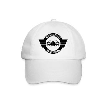 drone pilot racing Drohnenpilot Symbol Fliegerei - Baseballkappe - Weiß/Weiß - Vorne