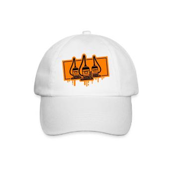 Vacuum Cleaner Icon - Baseball Cap - white/white - Front