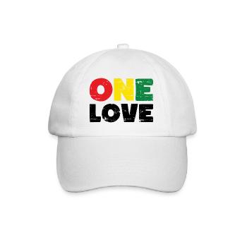 One Love Reggae Music - Baseball Cap - white/white - Front
