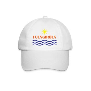 Fungirola Sun and Wave Design - Baseball Cap - white/white - Front