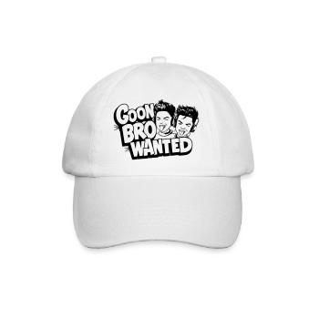 Goon Bro Gesucht - Goon Bro Wanted - Baseball Cap - white/white - Front