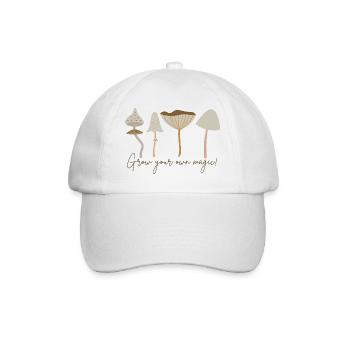 Grow Your Own Magic! Pastel Mushrooms Tranquillity - Baseball Cap - white/white - Front