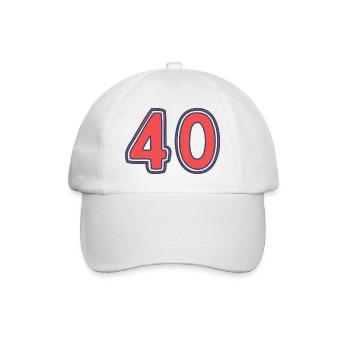 40. 40 YEARS. 40th ANNIVERSARY. 40TH ANNIVERSARY. - Baseball Cap - white/white - Front