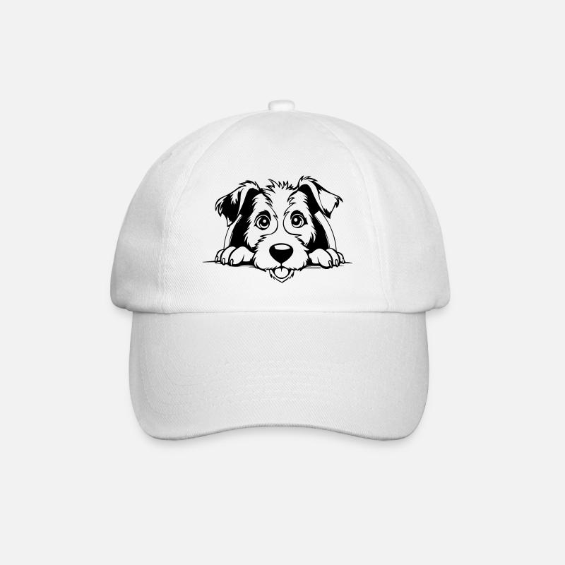 Fox Terrier - Baseball Cap - white/white