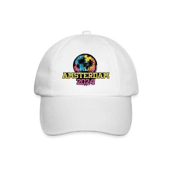 Vacances de voyage à Amsterdam 2024 - Casquette classique - blanc/blanc - Devant