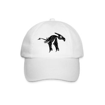 Dinosaure volant noir - Casquette classique - blanc/blanc - Devant
