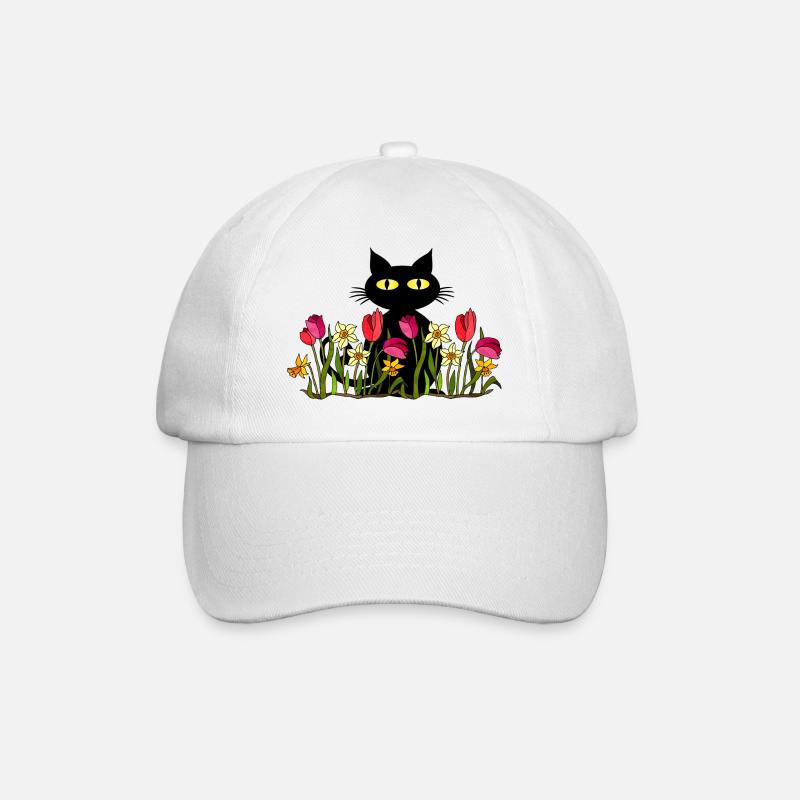 Chat - Casquette classique - blanc/blanc