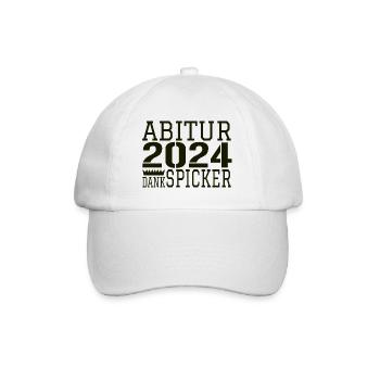 Abitur Abi - Baseball Cap - white/white - Front