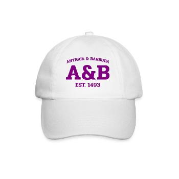Antigua and Barbuda - St John's - West Indies - Baseball Cap - white/white - Front