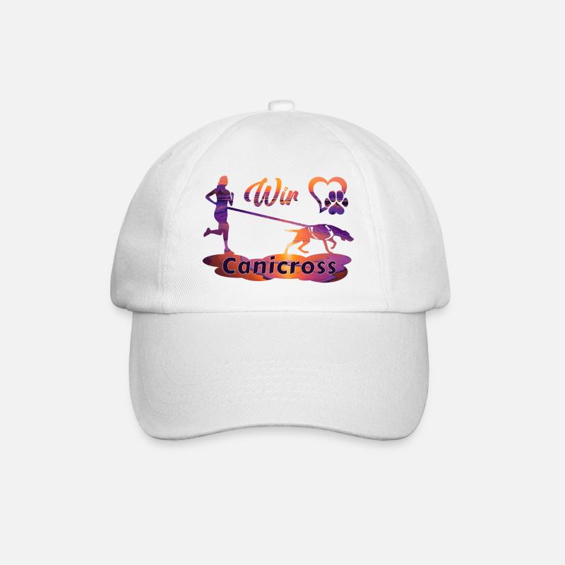 Wir lieben Canicross | Frau - Baseballkappe - Weiß/Weiß