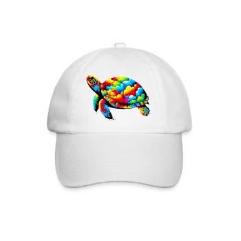 Schildkröte - Baseballkappe - Weiß/Weiß - Vorne