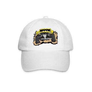 Wüstenjeep yellow - Baseballkappe - Weiß/Weiß - Vorne