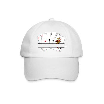 Five of a kind text banner - Baseball Cap - white/white - Front