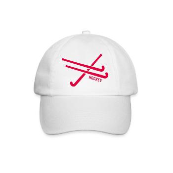 Hockey « Hockeyclub » Hockey sur gazon - Casquette classique - blanc/blanc - Devant