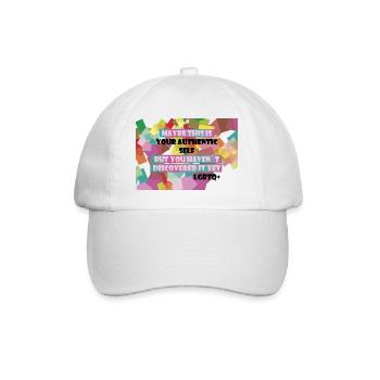 Qui suis-je ? LGBTQ+ ? - Casquette classique - blanc/blanc - Devant