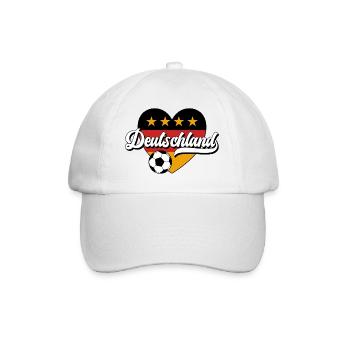 Deutschland - Baseballkappe - Weiß/Weiß - Vorne
