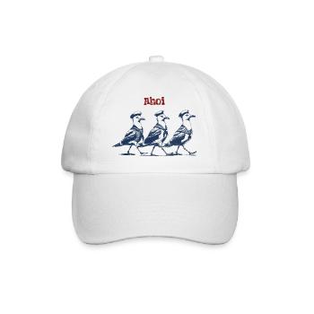Ahoi Möwen - Baseballkappe - Weiß/Weiß - Vorne