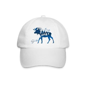 Suède Suède Viking Nordique Scandinavie Solstice d’été - Casquette classique - blanc/blanc - Devant