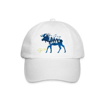 Suède Suède Viking Nordique Scandinavie Solstice d’été - Casquette classique - blanc/blanc - Devant
