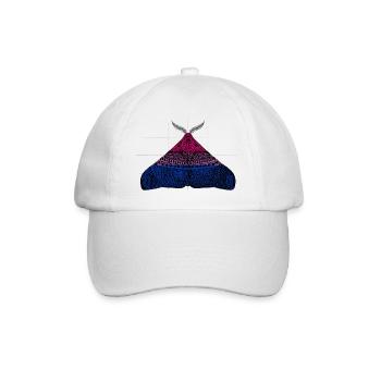 Motif papillon de la fierté bisexuel A - Casquette classique - blanc/blanc - Devant