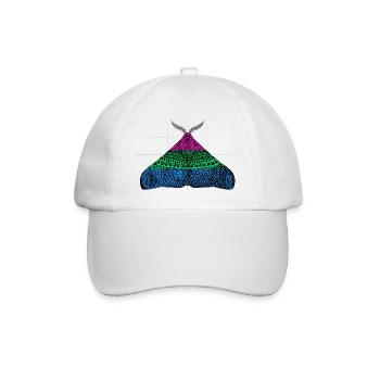 Motif de papillon de la fierté polysexuelle A - Casquette classique - blanc/blanc - Devant