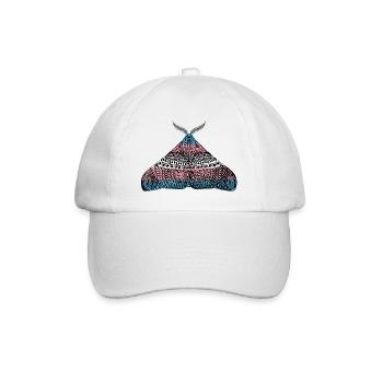 Transgender pride moth - Baseball Cap - white/white - Front