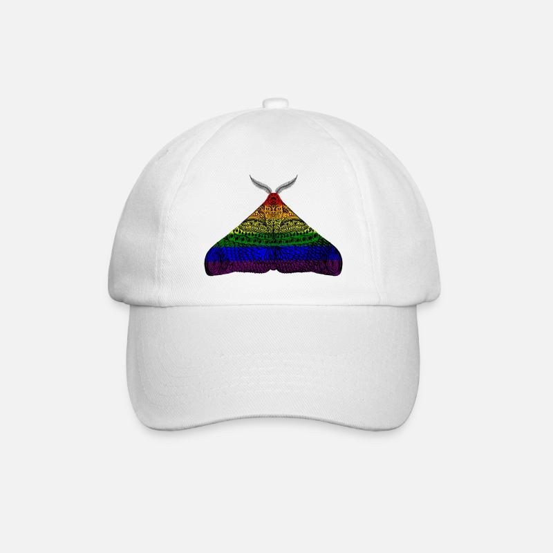 Pride Motte - Baseballkappe - Weiß/Weiß