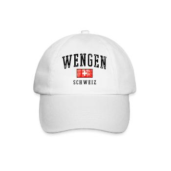 Emblème Wengen Suisse - Casquette classique - blanc/blanc - Devant