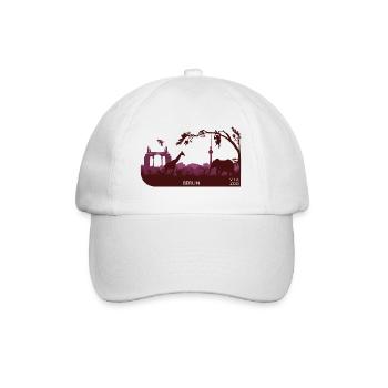 VIA ZOO Red - Baseball Cap - white/white - Front
