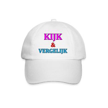 Look & Compare Motivation Print - Baseball Cap - white/white - Front