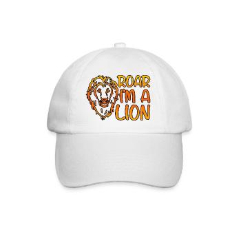 Rugir je suis un lion 4 - Casquette classique - blanc/blanc - Devant