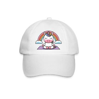 licorne de yoga - Casquette classique - blanc/blanc - Devant