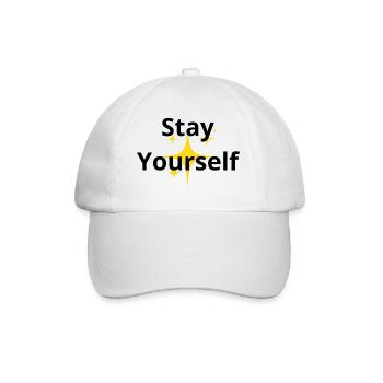 Stay Yourself - Baseball Cap - white/white - Front