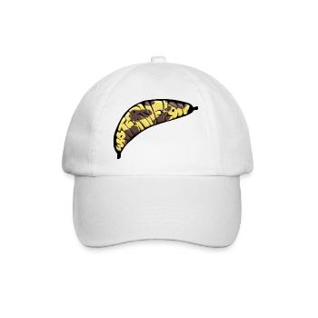 Bananen-Wassermelonen-Graff - Baseballkappe - Weiß/Weiß - Vorne