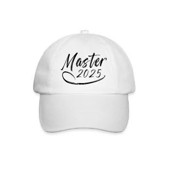 Master 2025 - Baseballkappe - Weiß/Weiß - Vorne