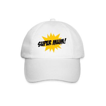 Super Mom - Mother's Day - Baseball Cap - white/white - Front