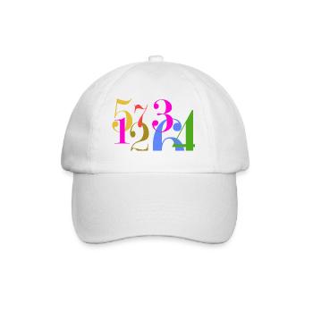 Piles de chiffres - Casquette classique - blanc/blanc - Devant