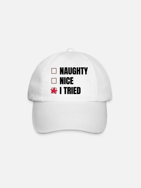Morsomme ordtak til jul - Baseballcap - hvit/hvit