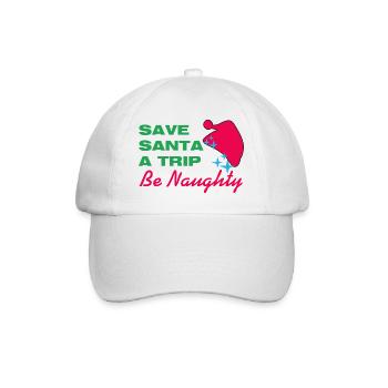 Sauvez le Père Noël Un voyage - Casquette classique - blanc/blanc - Devant