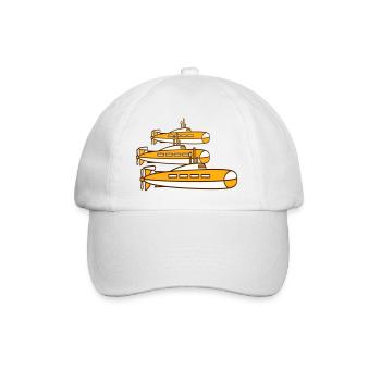 3 U-Boote Flotte Drei Geschwader Gruppe Team Crew - Baseballkappe - Weiß/Weiß - Vorne