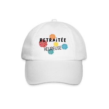 RETRAITE. RETRAITE. RETRAITEE. BONNE RETRAITE - Casquette classique - blanc/blanc - Devant
