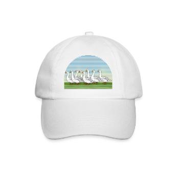 Geese - Baseball Cap - white/white - Front