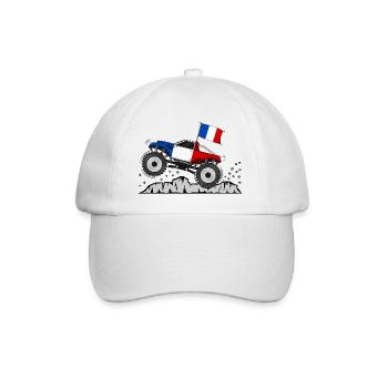 Drapeau Monster Truck France - Casquette classique - blanc/blanc - Devant