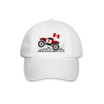 Monster Truck Canada Flag - Baseball Cap - white/white - Front