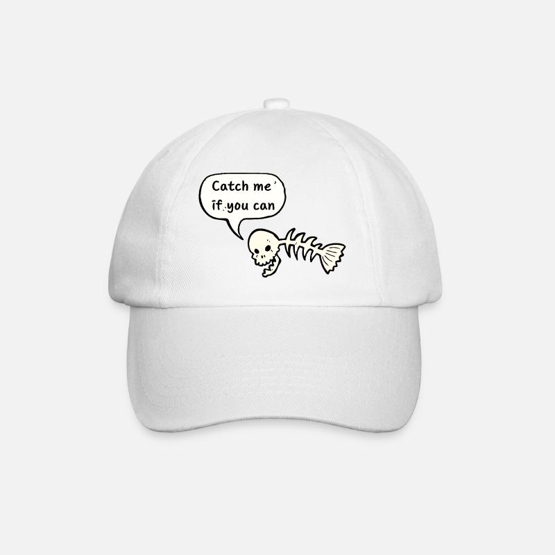 Pêche - Attrapez-moi si vous le pouvez - Casquette classique - blanc/blanc