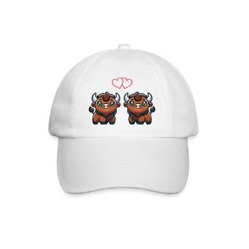Bison Comic Love - Casquette classique - blanc/blanc - Devant