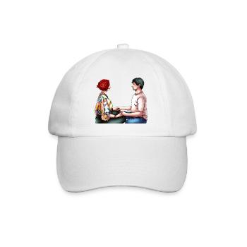 Augenblick - Baseballkappe - Weiß/Weiß - Vorne