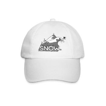 Schnee Berg - Baseballkappe - Weiß/Weiß - Vorne