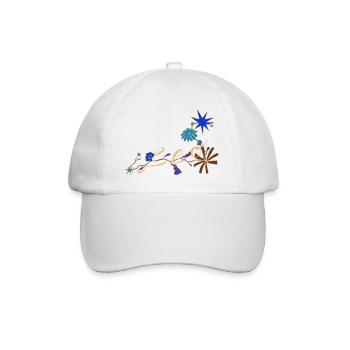 Leo – Magical Zodiac Signs and Flowers - Baseball Cap - white/white - Front