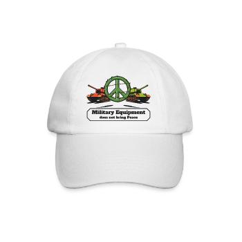 L’équipement militaire n’apporte pas la paix - Casquette classique - blanc/blanc - Devant
